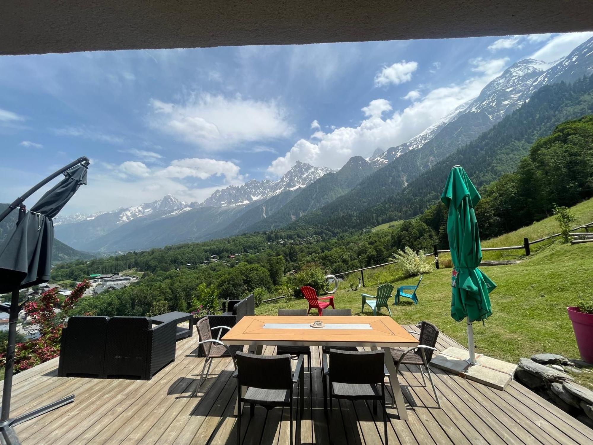 Amazing View Appartement Du Chalet Les Houches Luaran gambar
