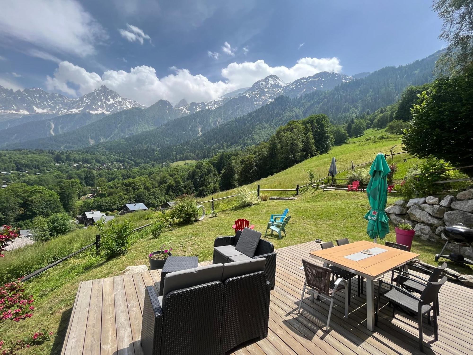 Amazing View Appartement Du Chalet Les Houches Luaran gambar