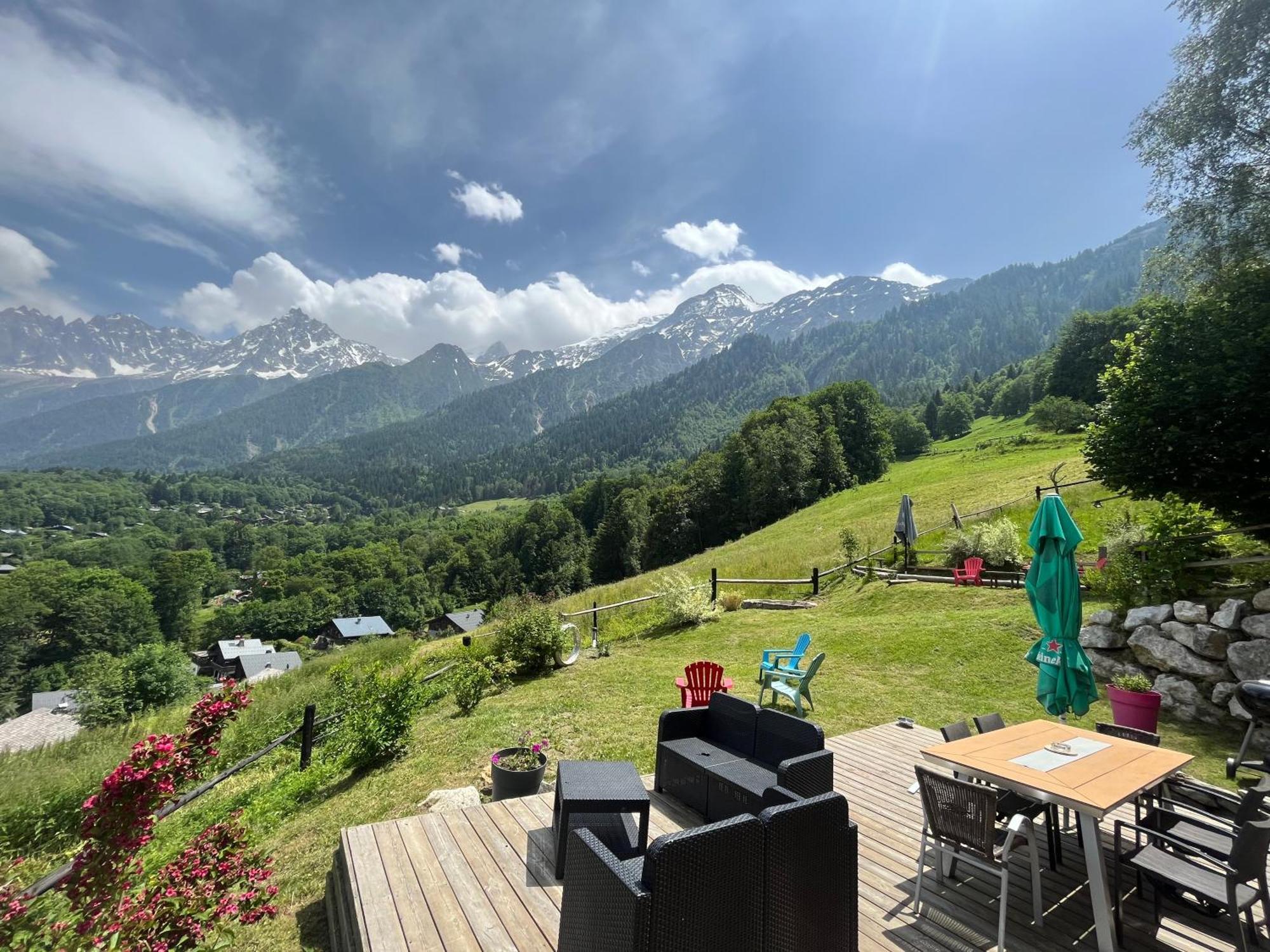 Amazing View Appartement Du Chalet Les Houches Luaran gambar
