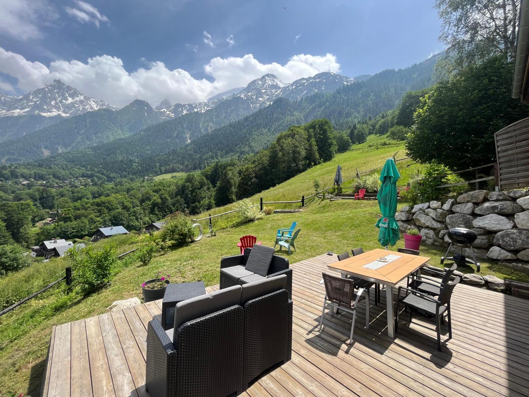Amazing View Appartement Du Chalet Les Houches Luaran gambar
