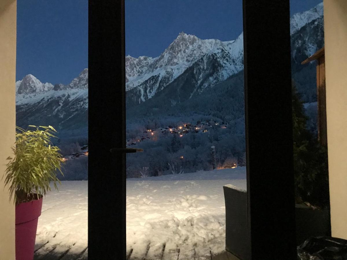 Amazing View Appartement Du Chalet Les Houches Luaran gambar